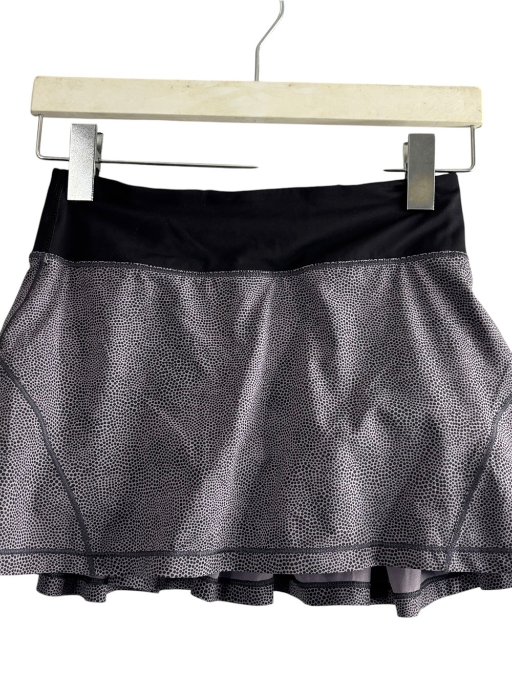 Lululemon Circuit Breaker Skirt II reg 13” Disperse Dusky Lavender Black Sz 2